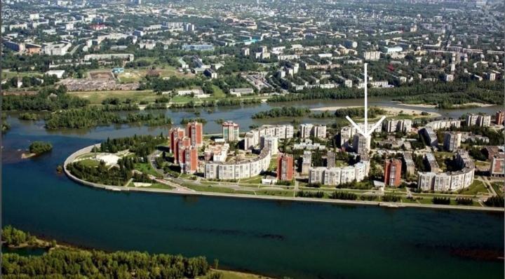 Apartment На Стрелке С Красивым Видом На Иртыш Ustʼ-Kamenogorsk Esterno foto